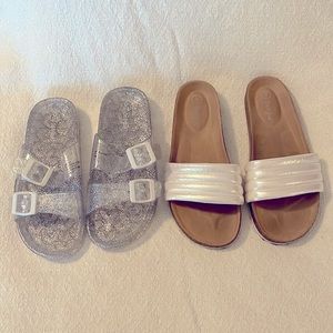Girls Cat & Jack slip ons size 3 and size 2/3
